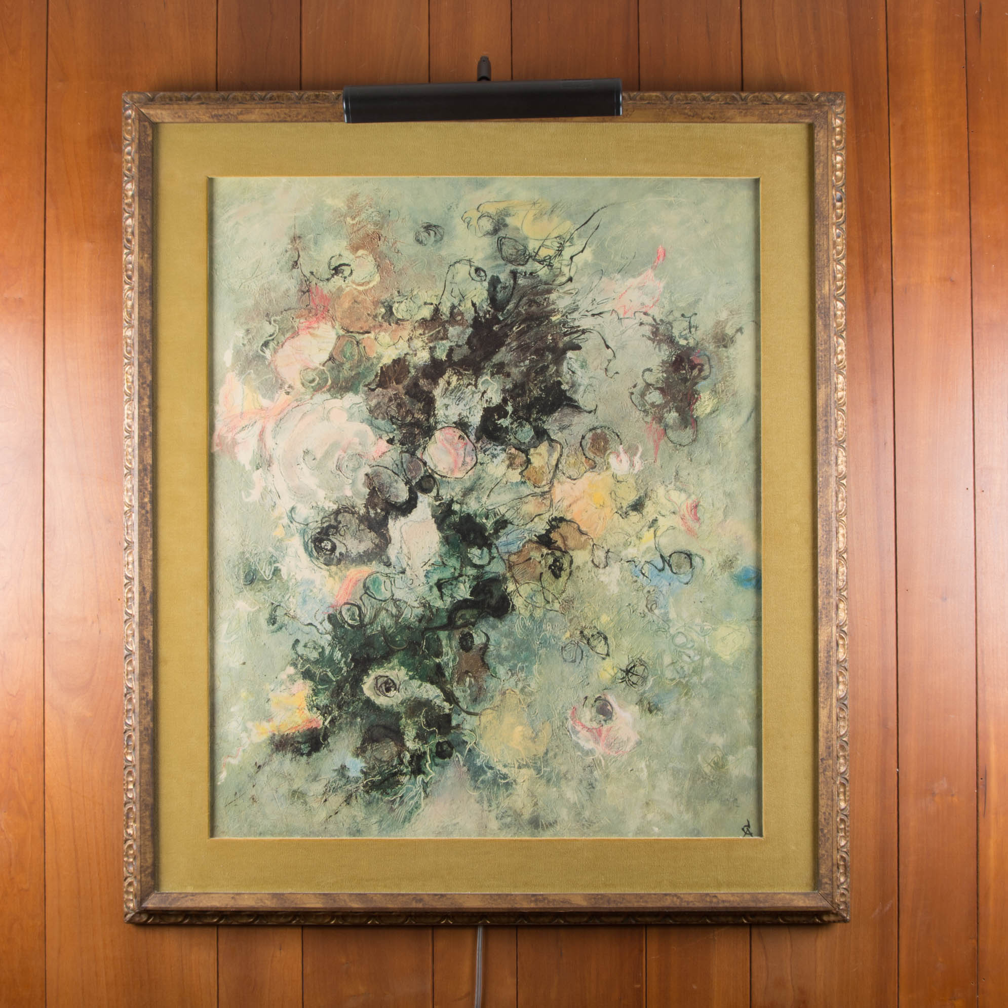 Rolf Cavael Modern Floral Giclee on Board