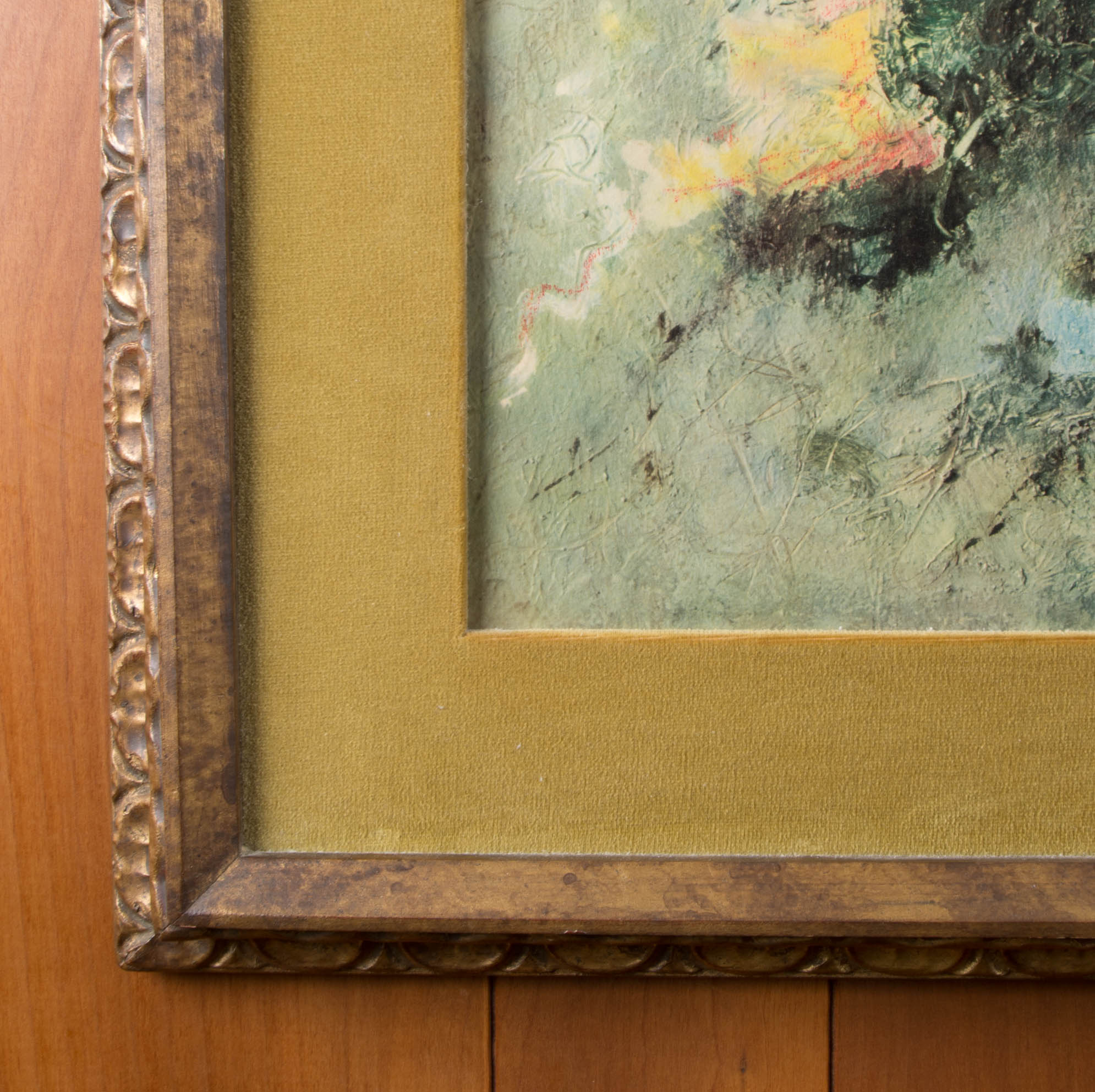 Rolf Cavael Modern Floral Giclee on Board