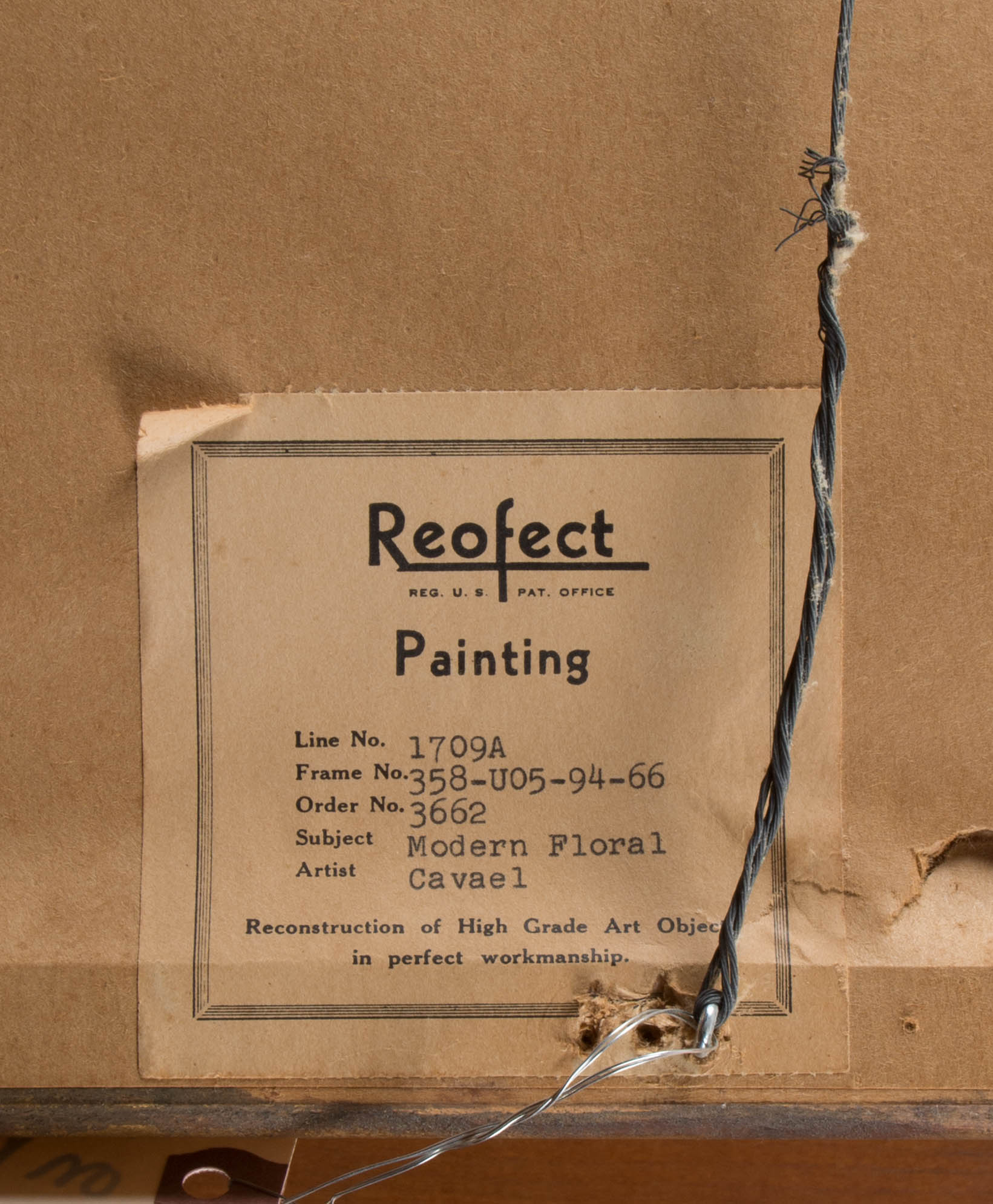 Rolf Cavael Modern Floral Giclee on Board