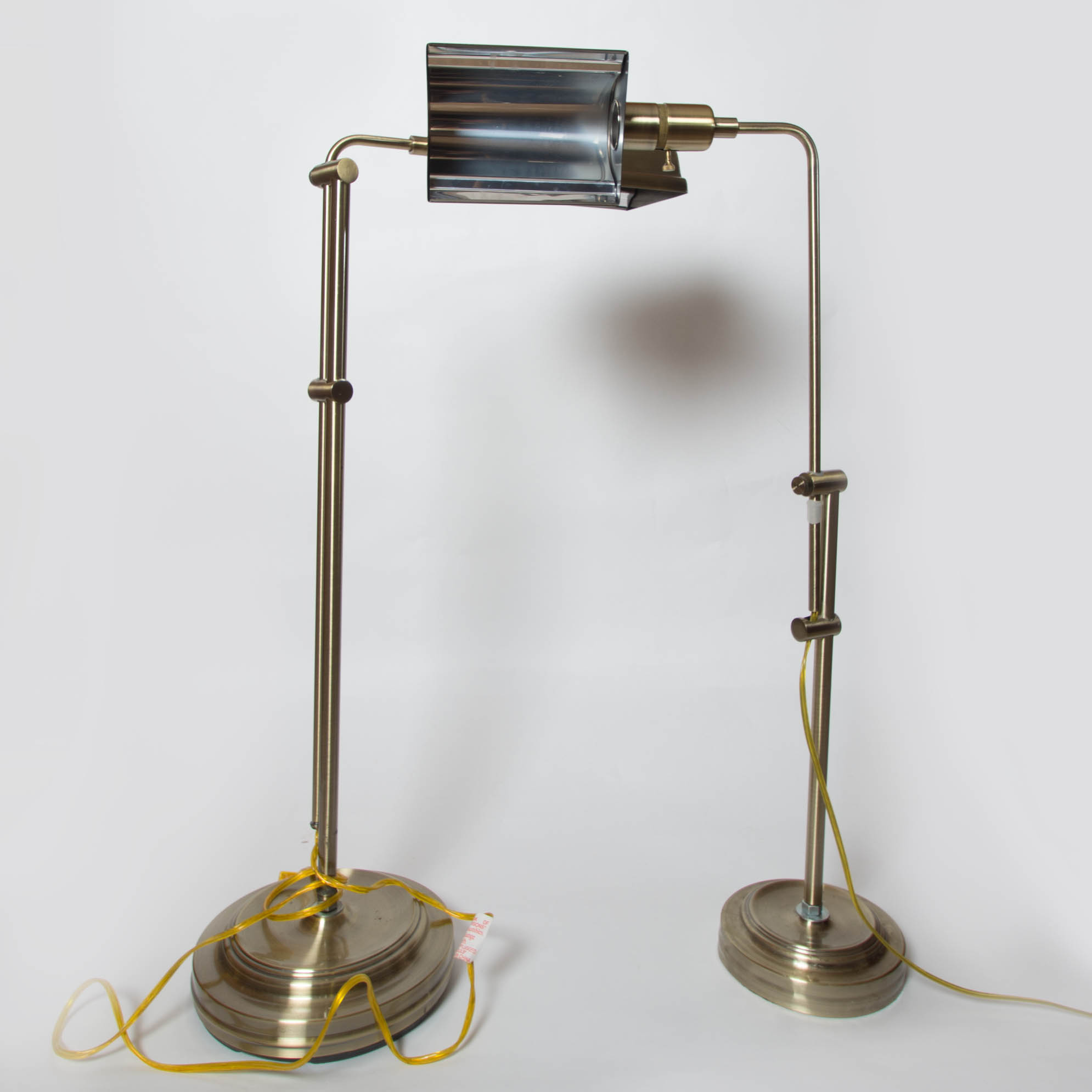 Pair of Brass Finish Lamps