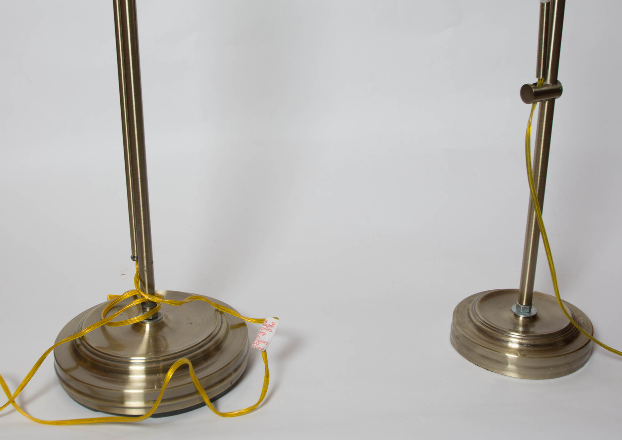 Pair of Brass Finish Lamps
