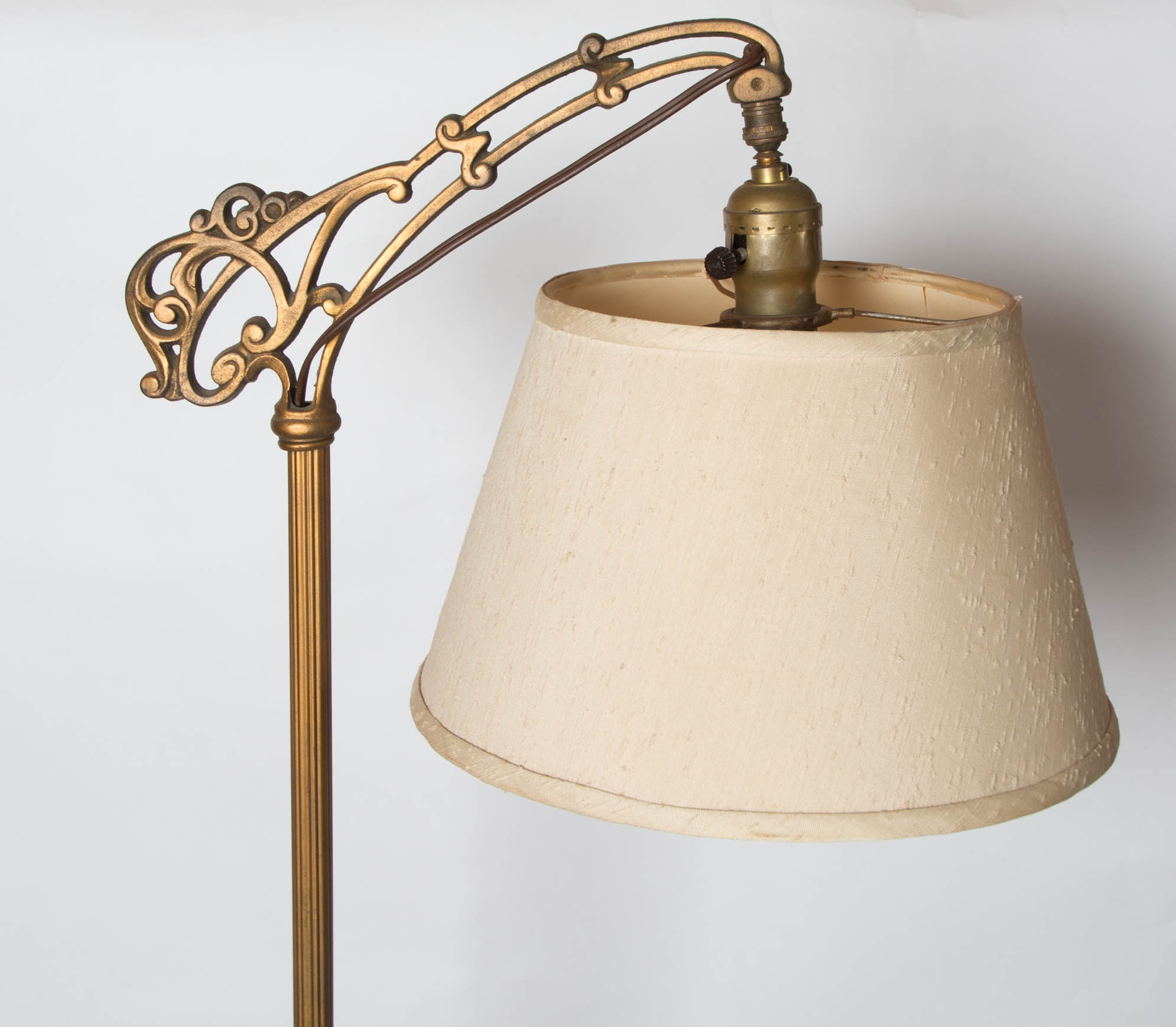 Vintage Brass Floor Lamp