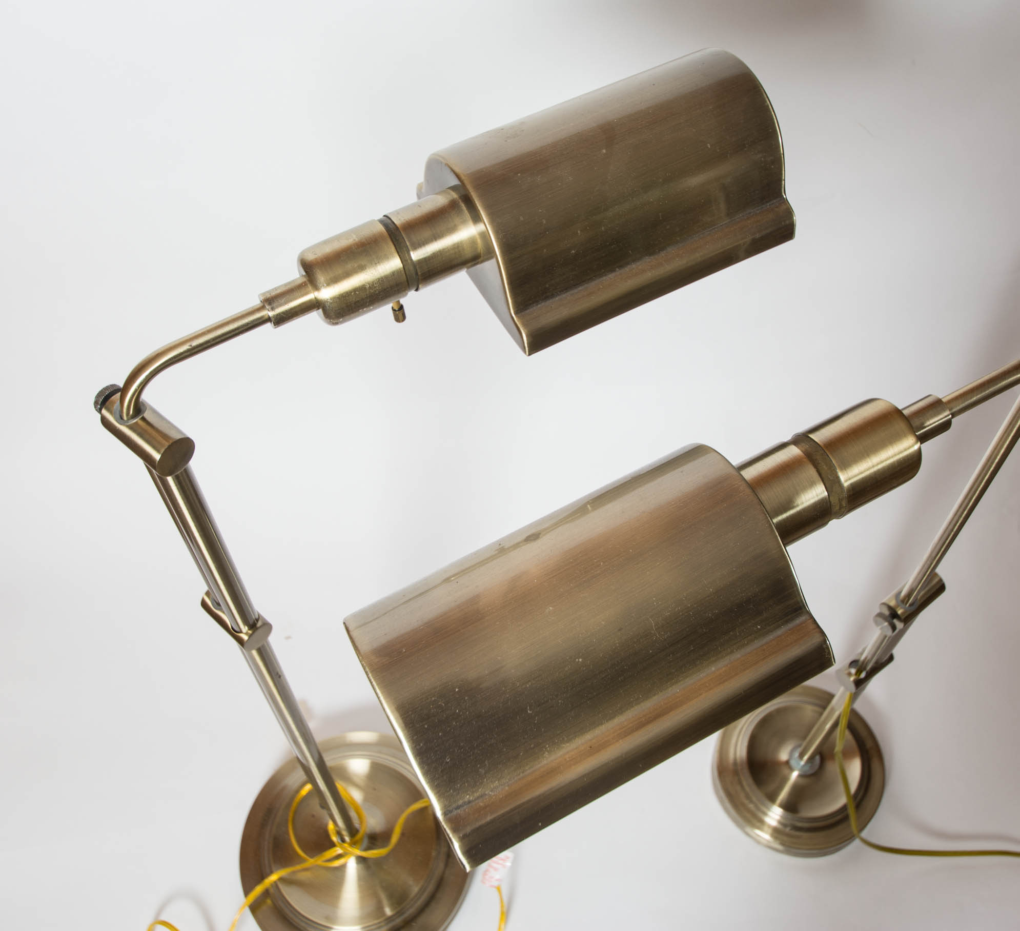 Pair of Brass Finish Lamps