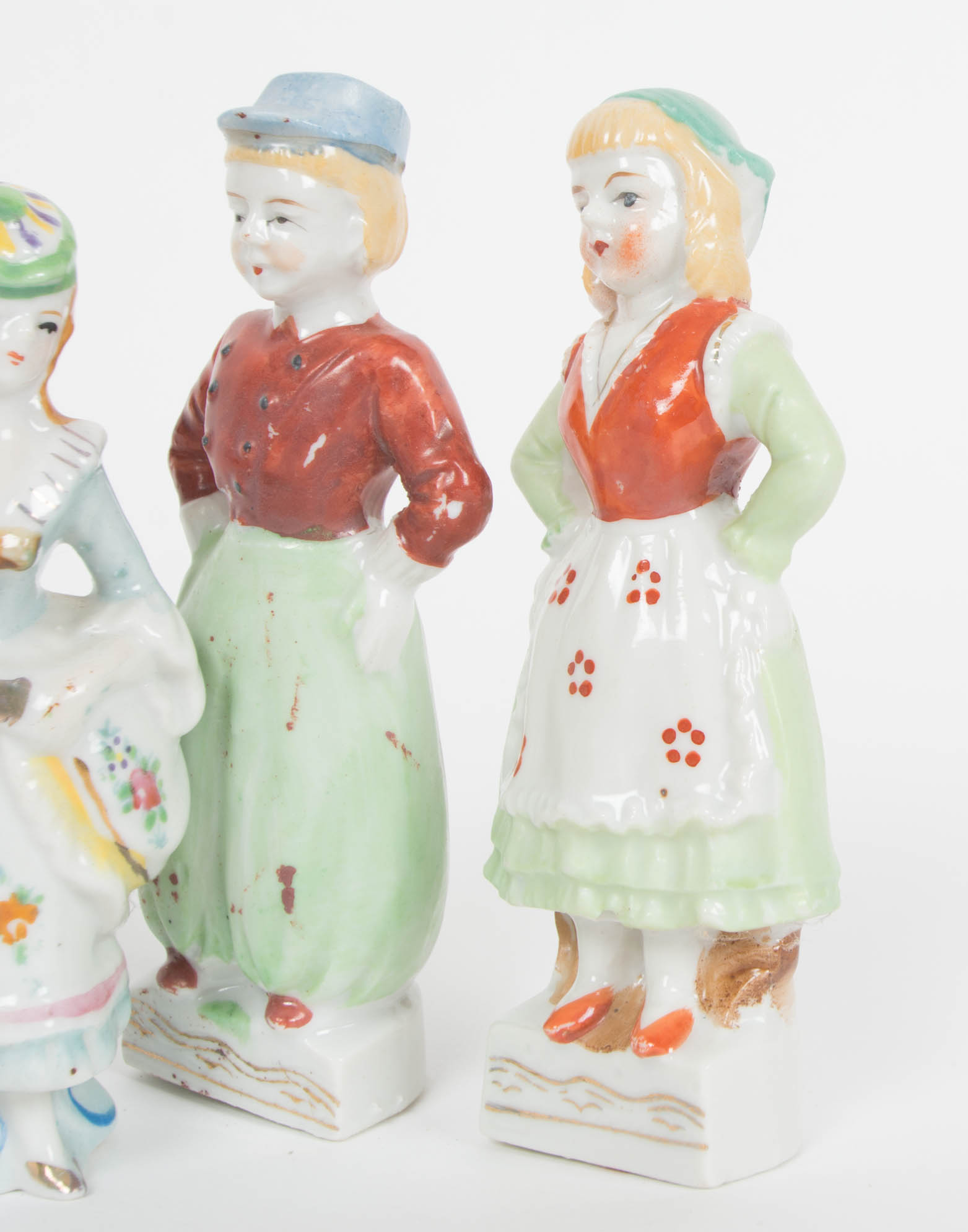 Quintet of Occupied Japan Figurines