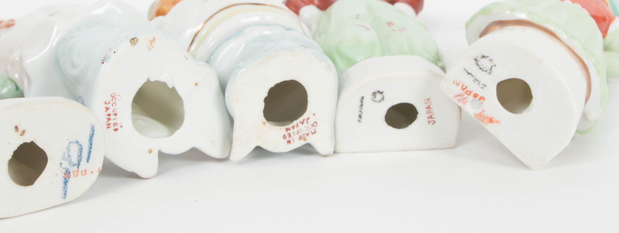 Quintet of Occupied Japan Figurines