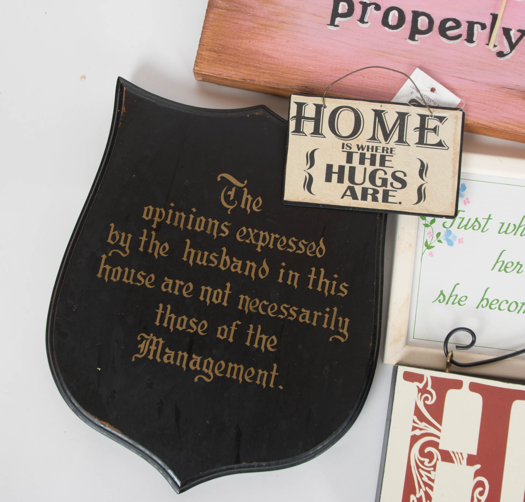 Set of Six Whimsical Signs