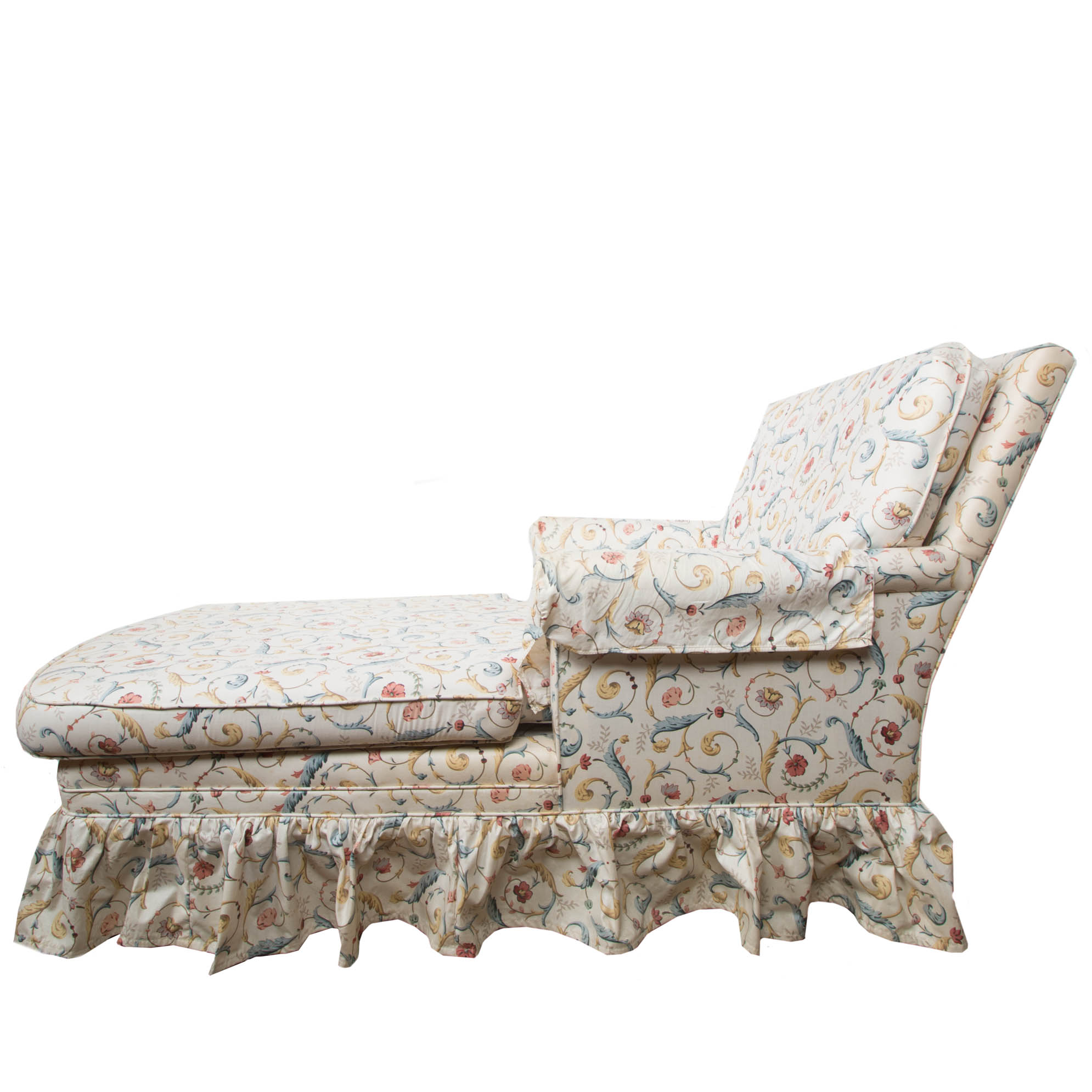 Floral Chaise Lounge Chair