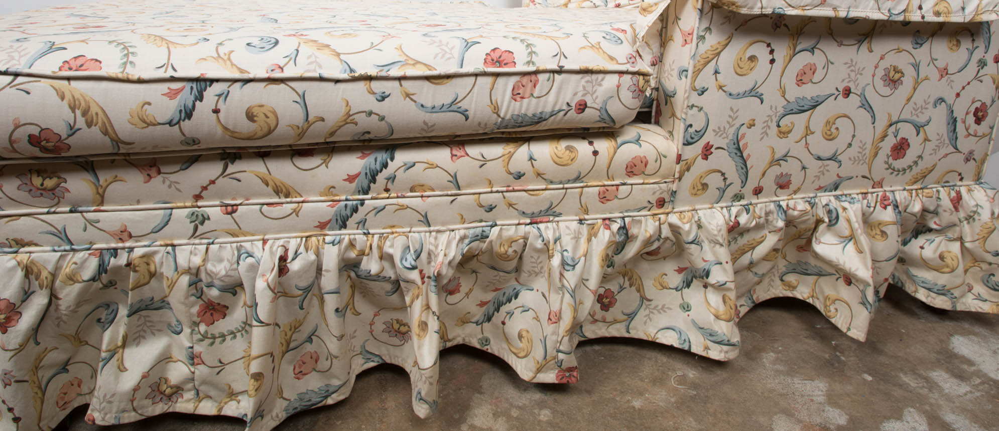 Floral Chaise Lounge Chair