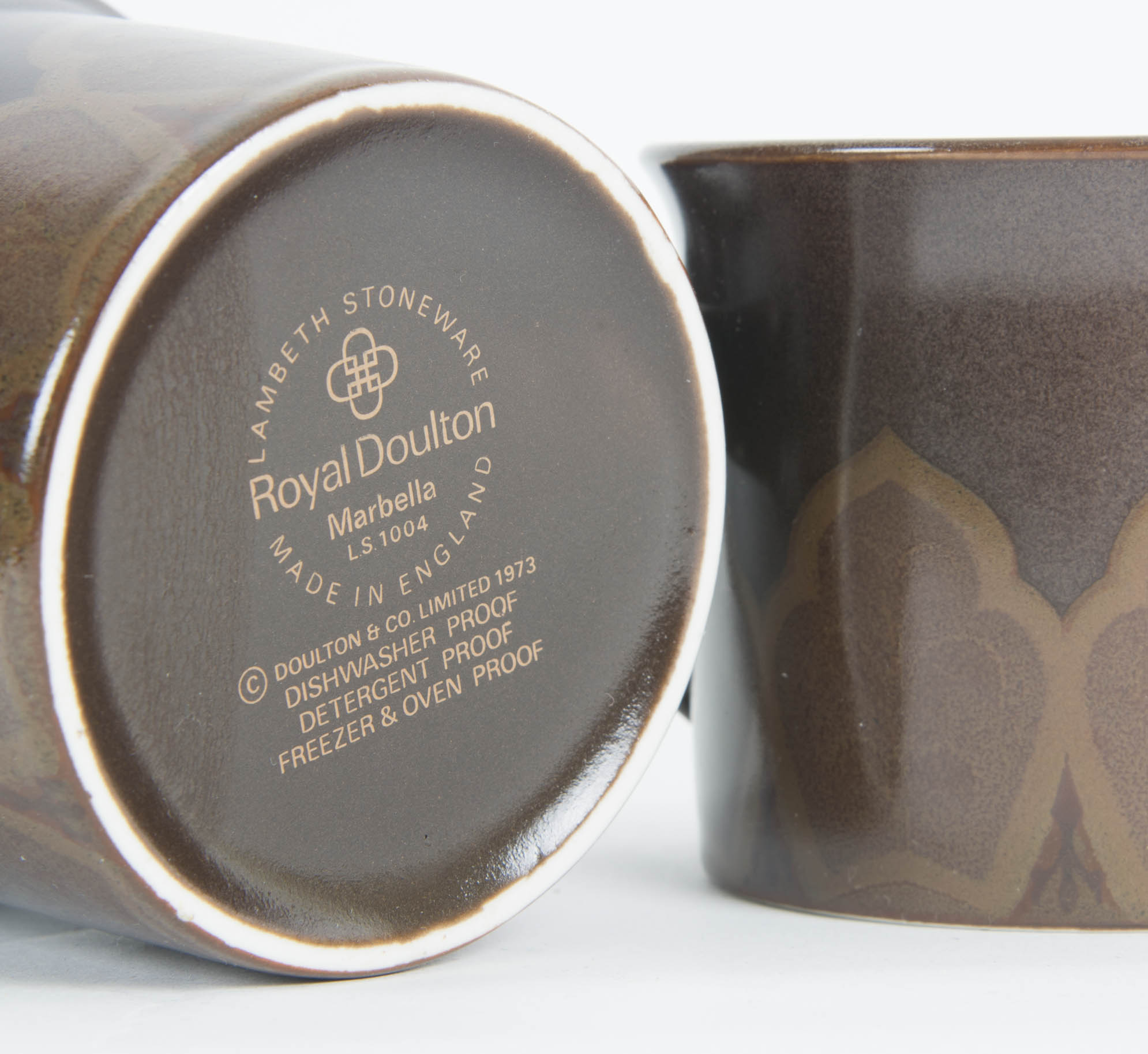 Collection of Royal Doulton Lambethware in the Marbella Pattern