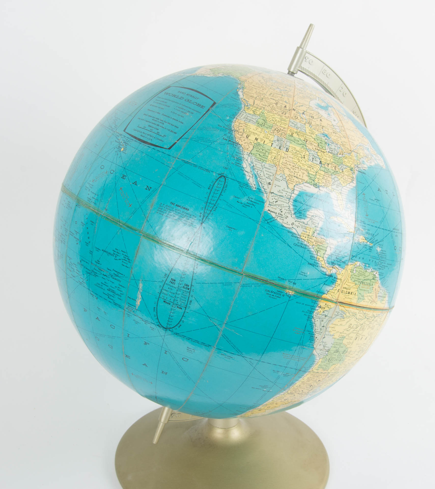 Vintage Rand-McNally World Globe