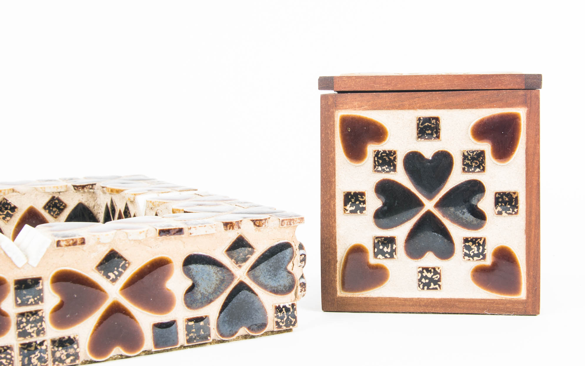 Retro Mosaic Ash Receiver and Matching Box