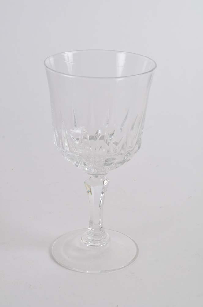 Set of Four Crystal Wine Glasses