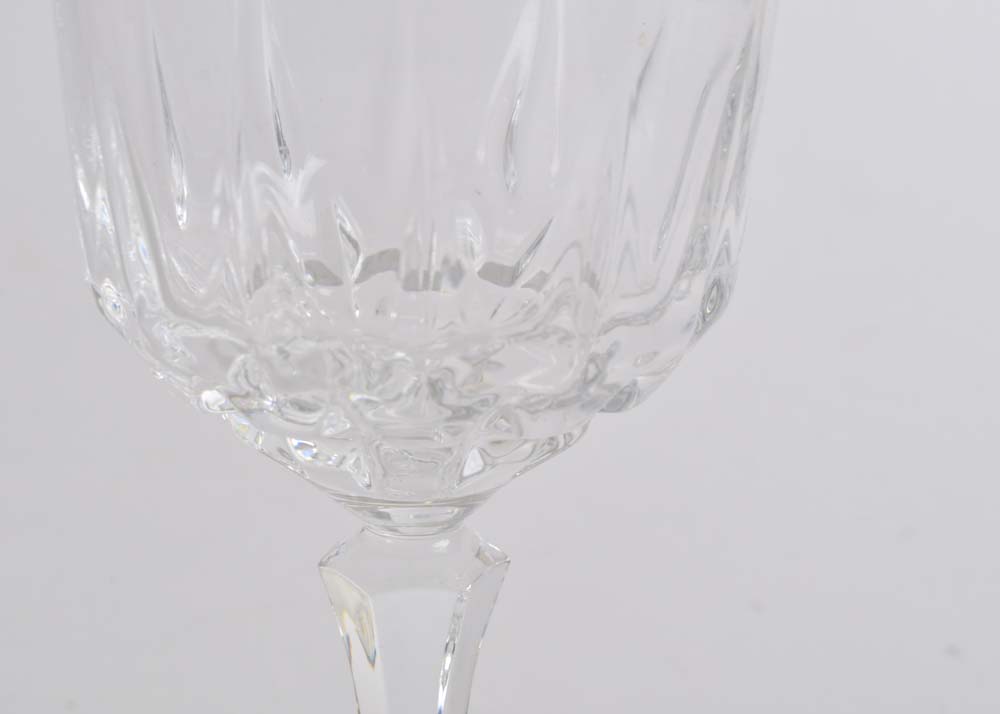 Set of Four Crystal Wine Glasses
