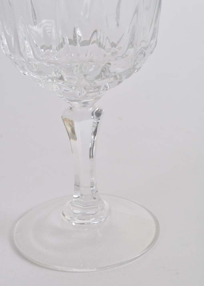 Set of Four Crystal Wine Glasses