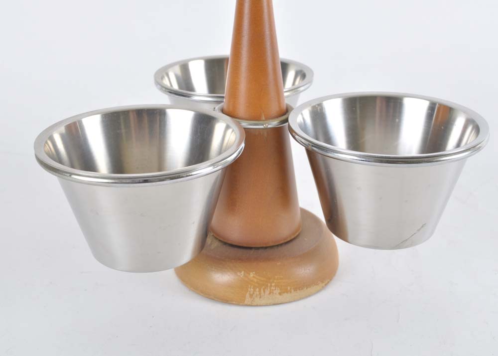 Mid-Century Style Condiment Server
