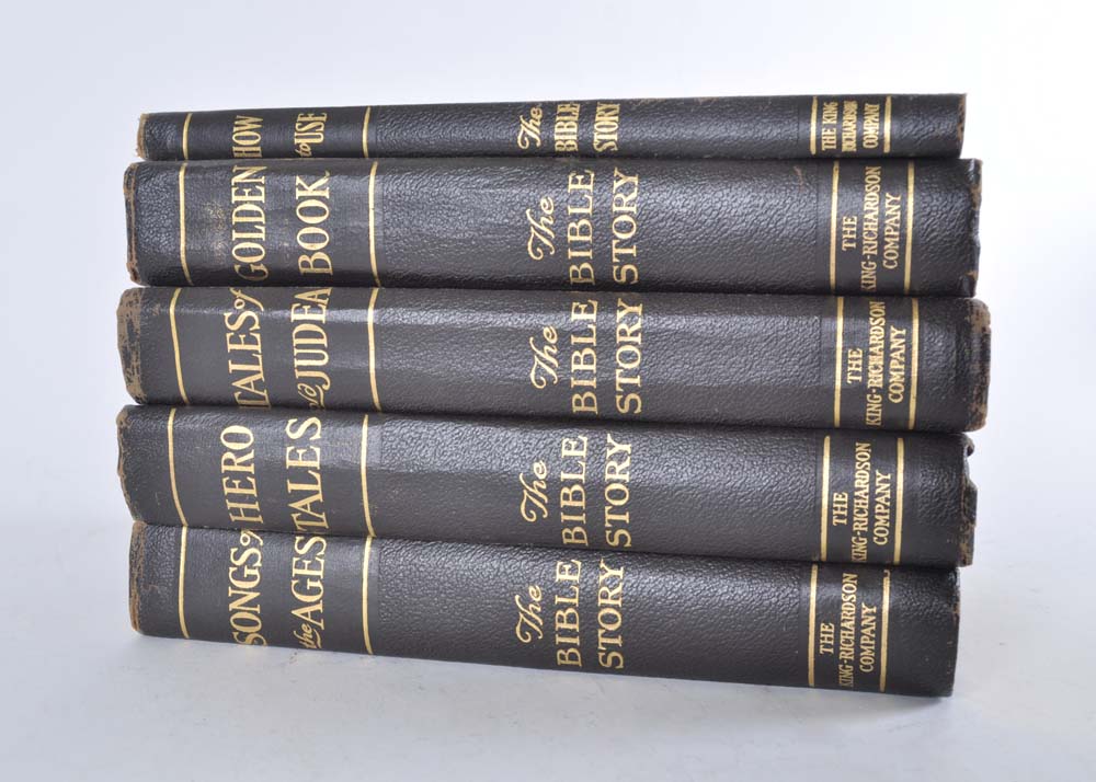 1917 Edition of The Bible Story Five Volume Set