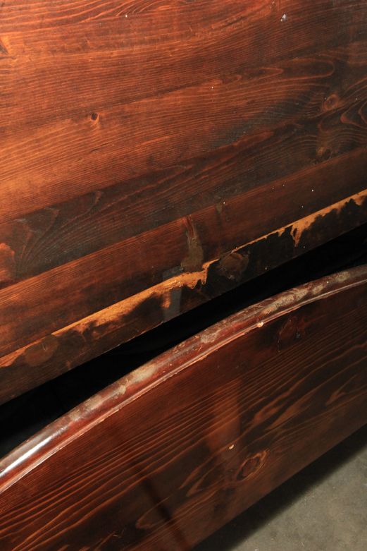 Mahogany Low Post Twin Bed Frame