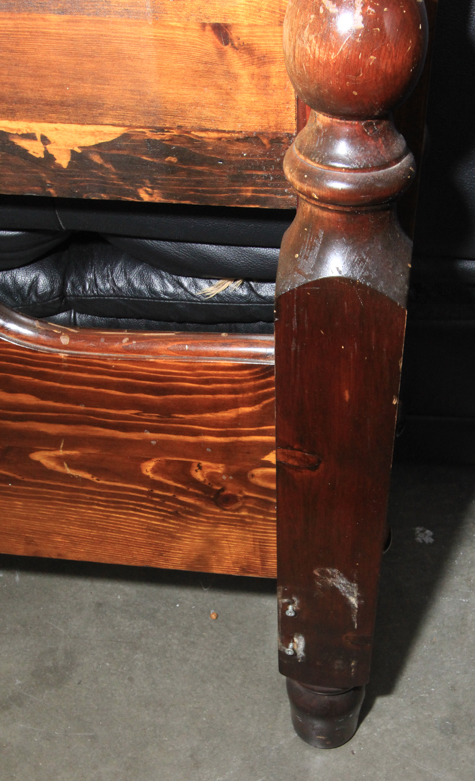 Mahogany Low Post Twin Bed Frame