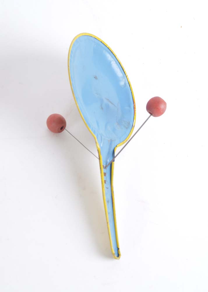 Pair of Vintage Tin Noisemakers