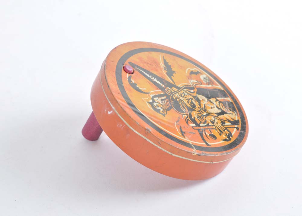 Pair of Vintage Tin Noisemakers