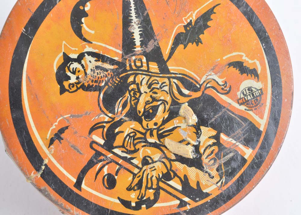 Pair of Vintage Tin Noisemakers