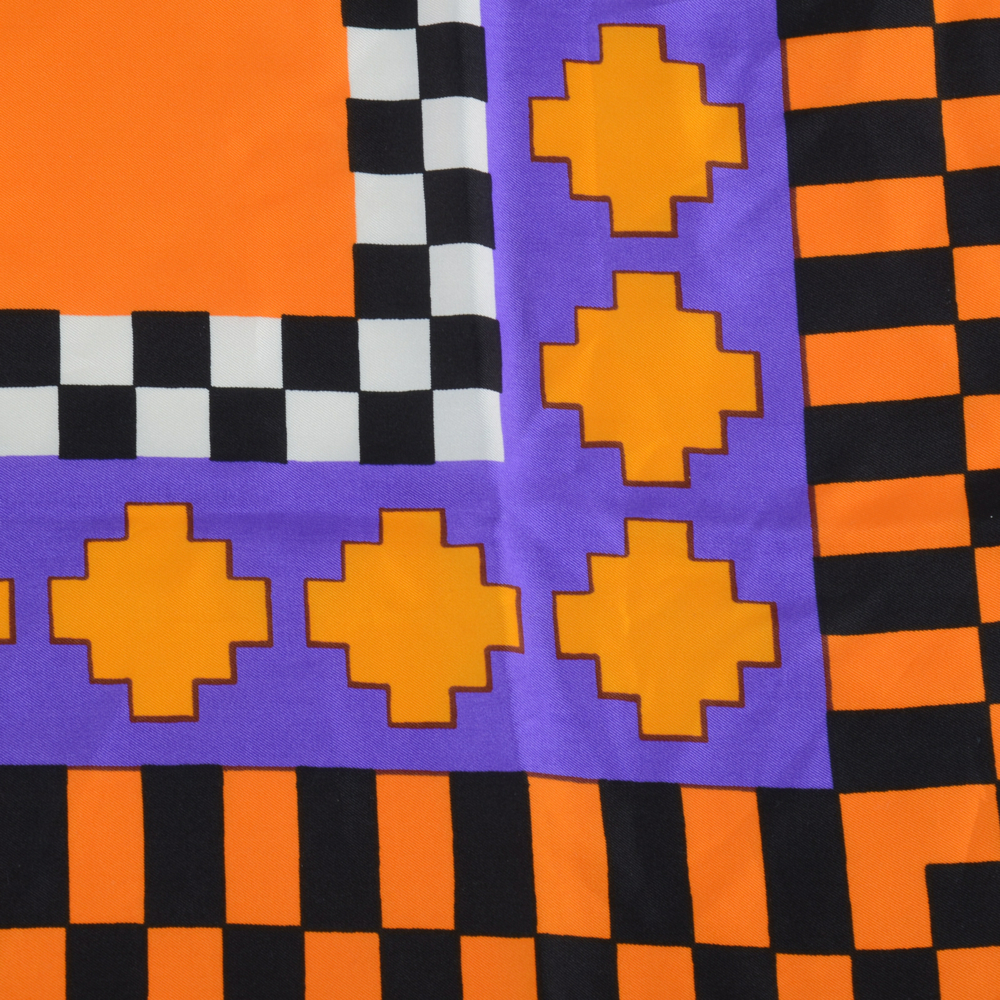 1980s Saint Laurent Rive Gauce Silk Scarf