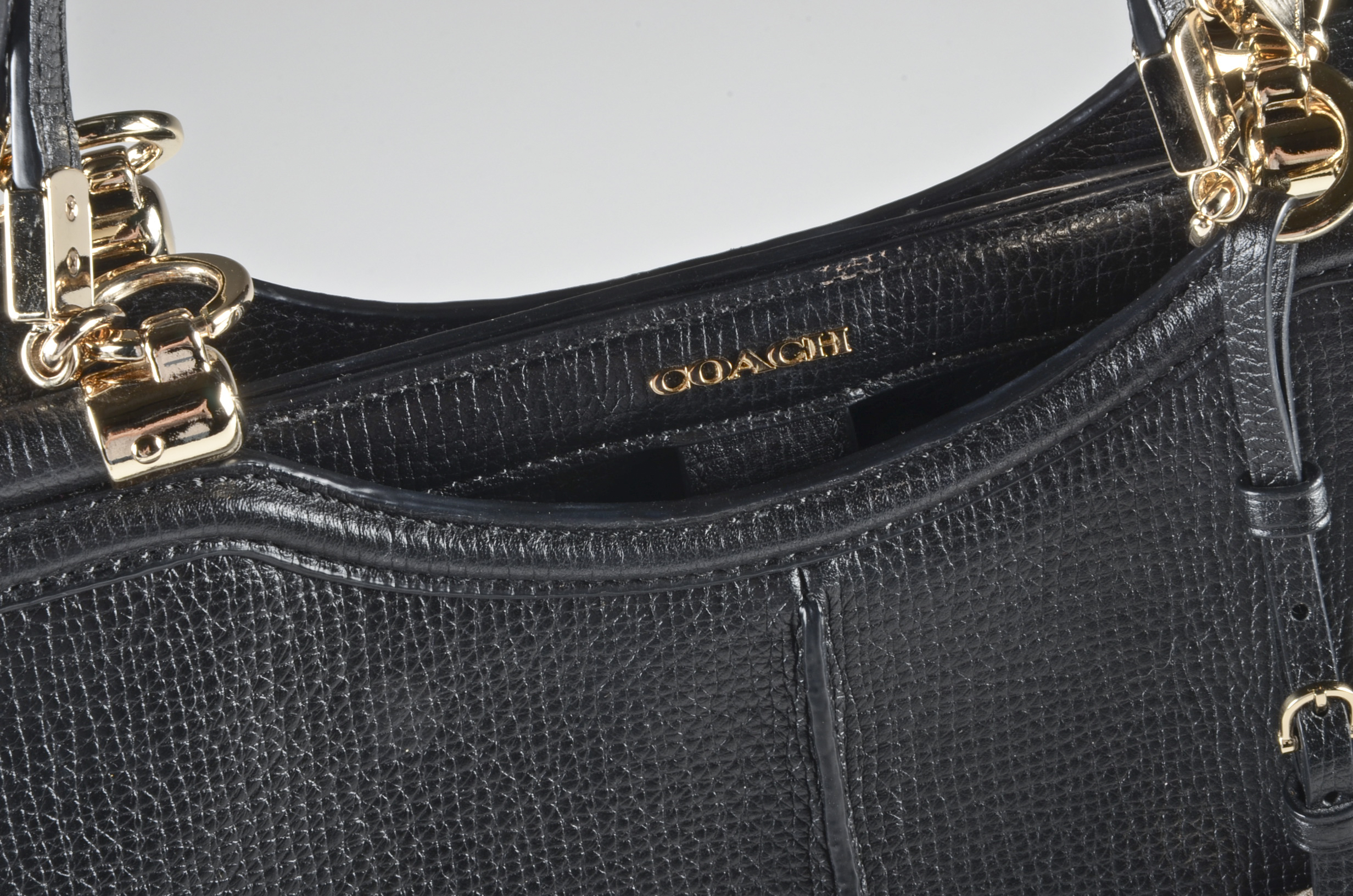 Coach Madison Caroline Textured Leather Satchel