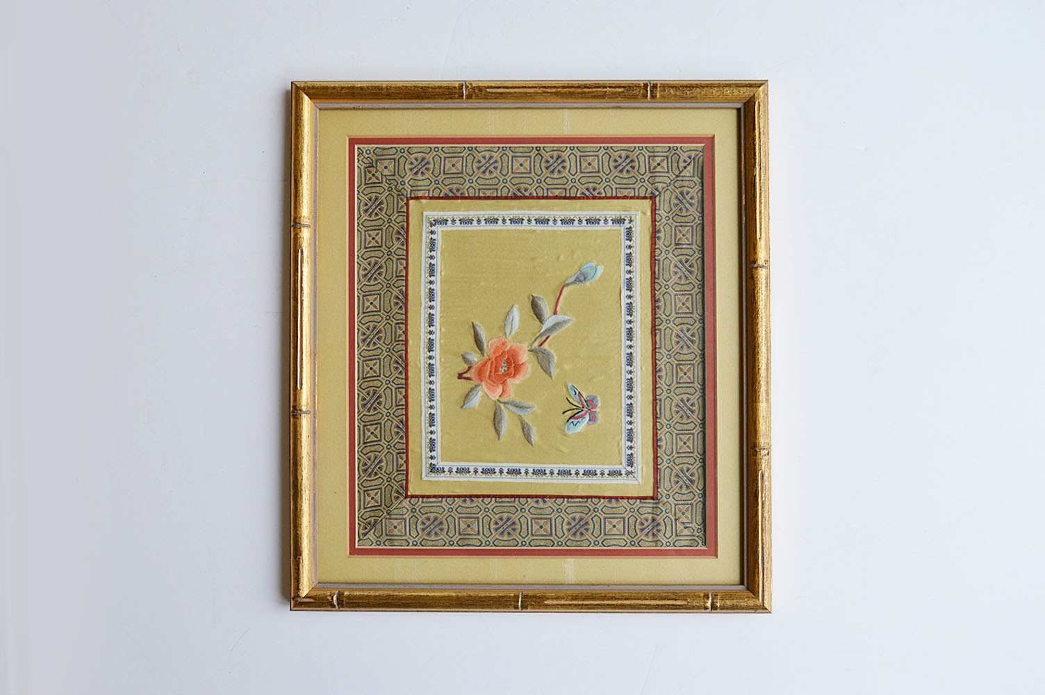 Pair of Framed Embroidered Chinese Silks