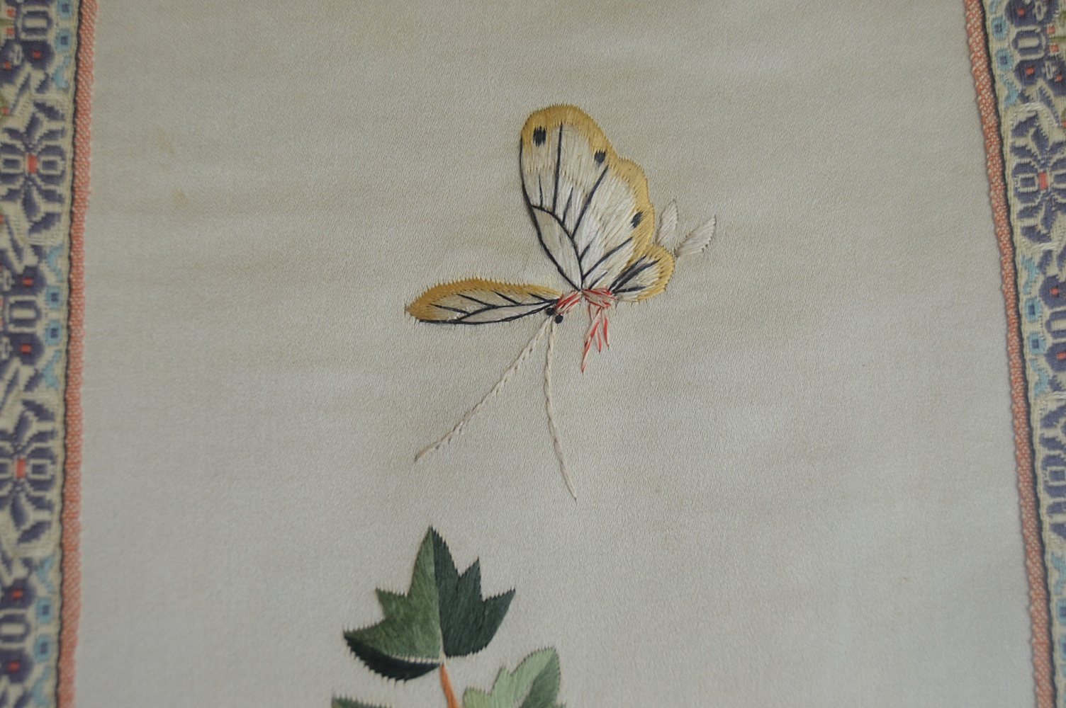 Pair of Framed Embroidered Chinese Silks
