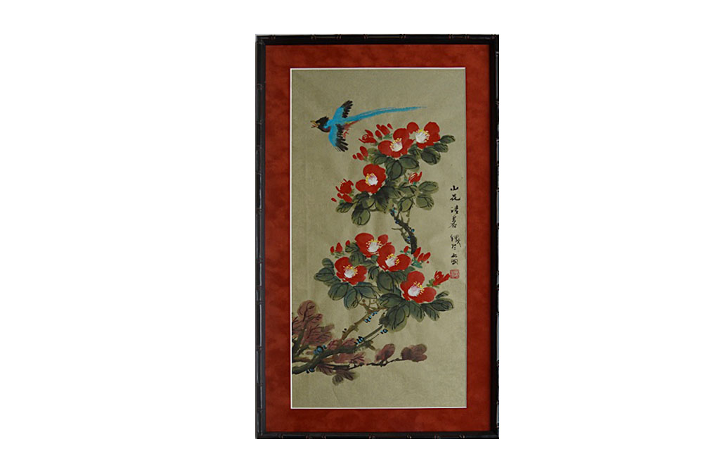 Three Original Signed Chinese Gouache Paintings on Paper