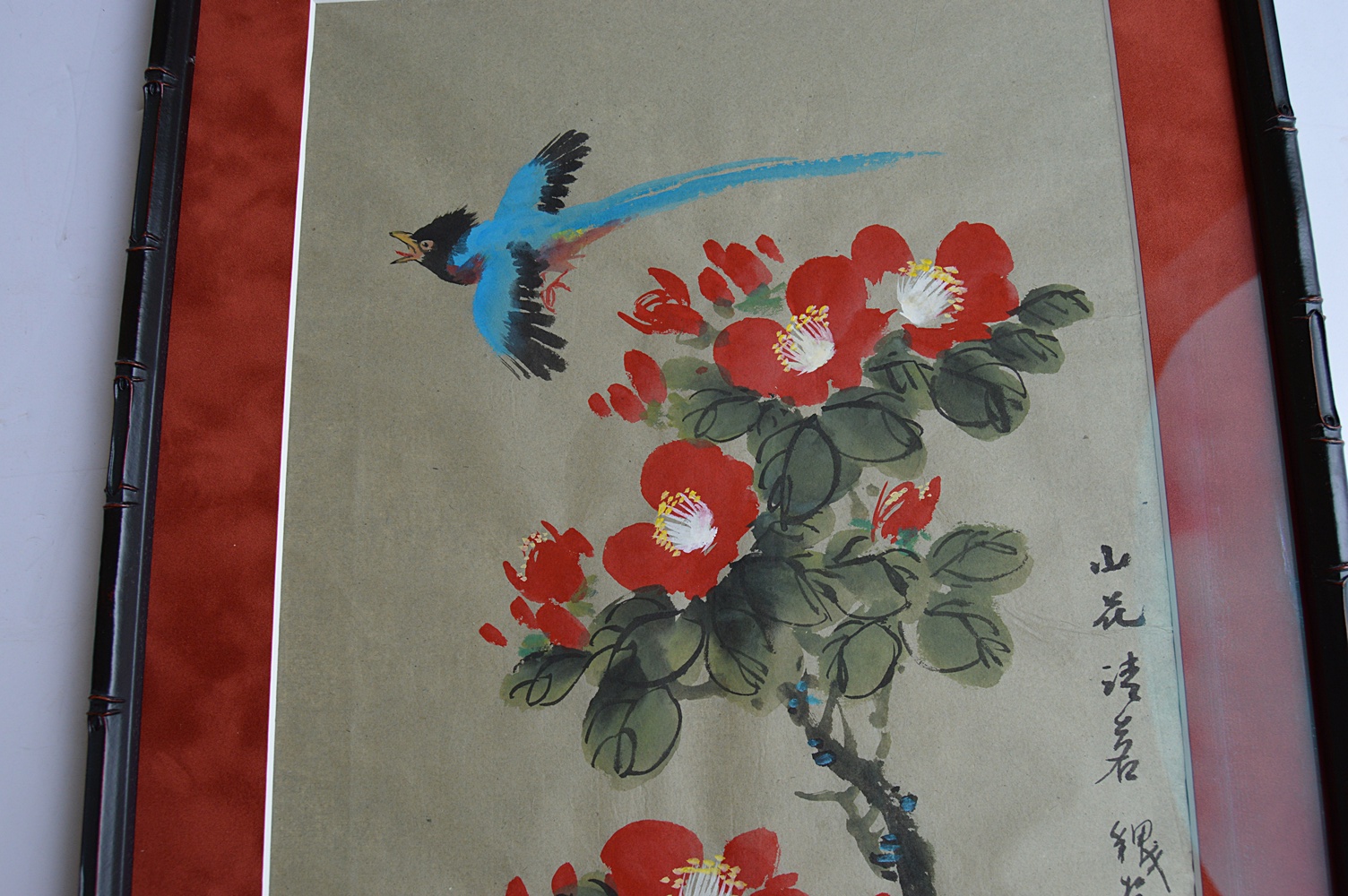 Three Original Signed Chinese Gouache Paintings on Paper
