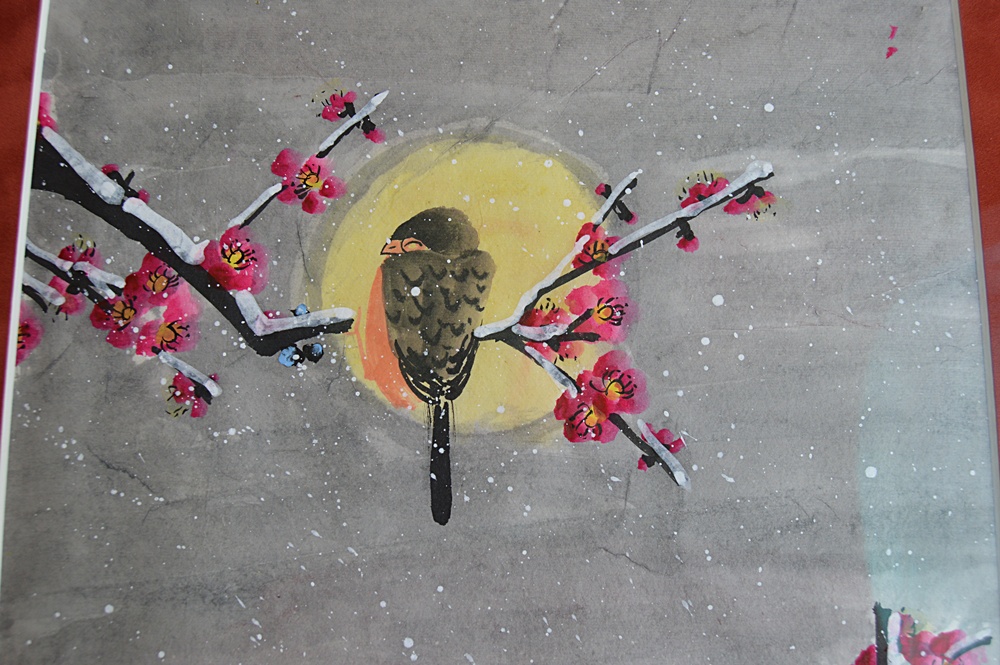 Three Original Signed Chinese Gouache Paintings on Paper