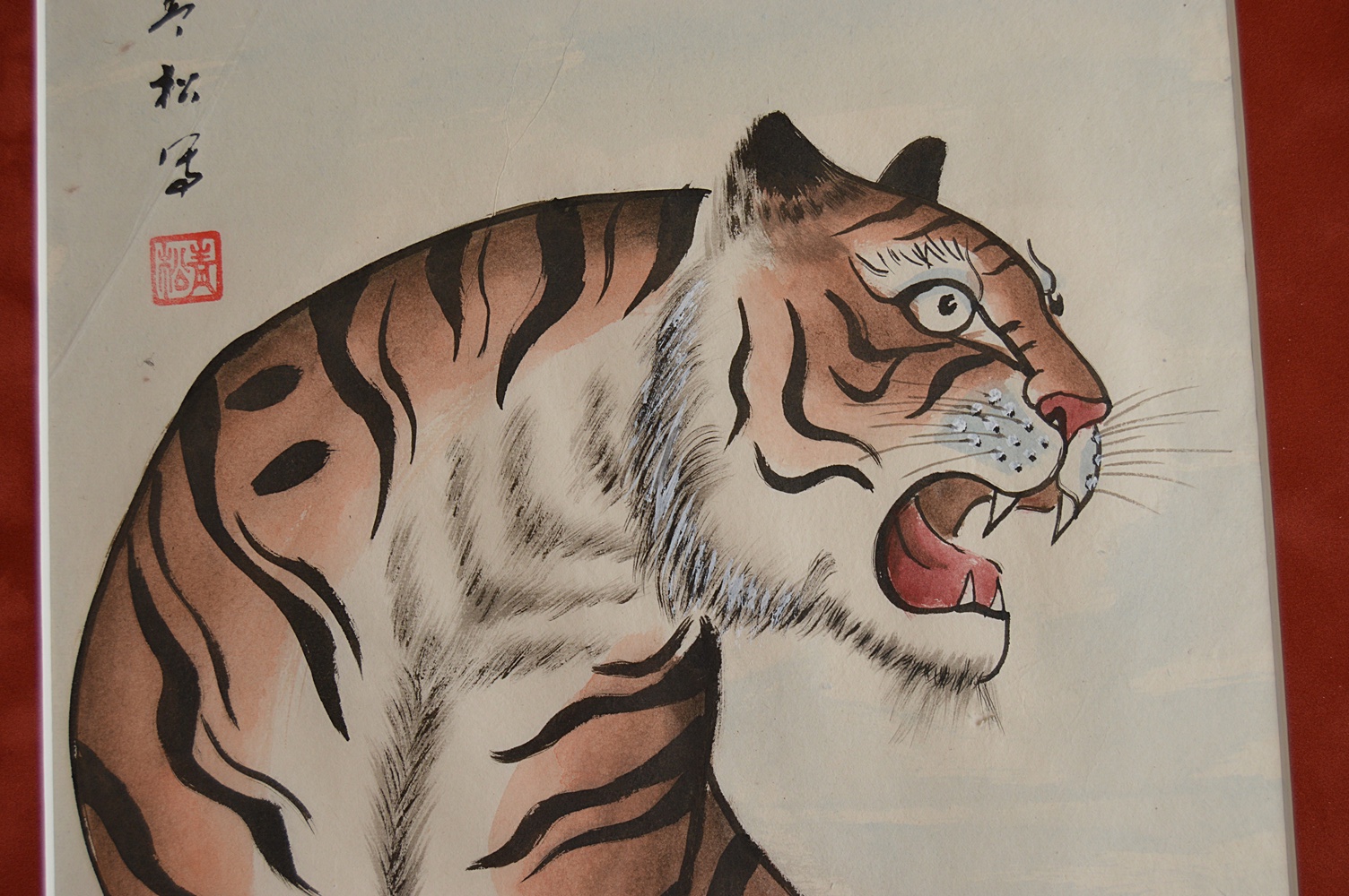 Three Original Signed Chinese Gouache Paintings on Paper