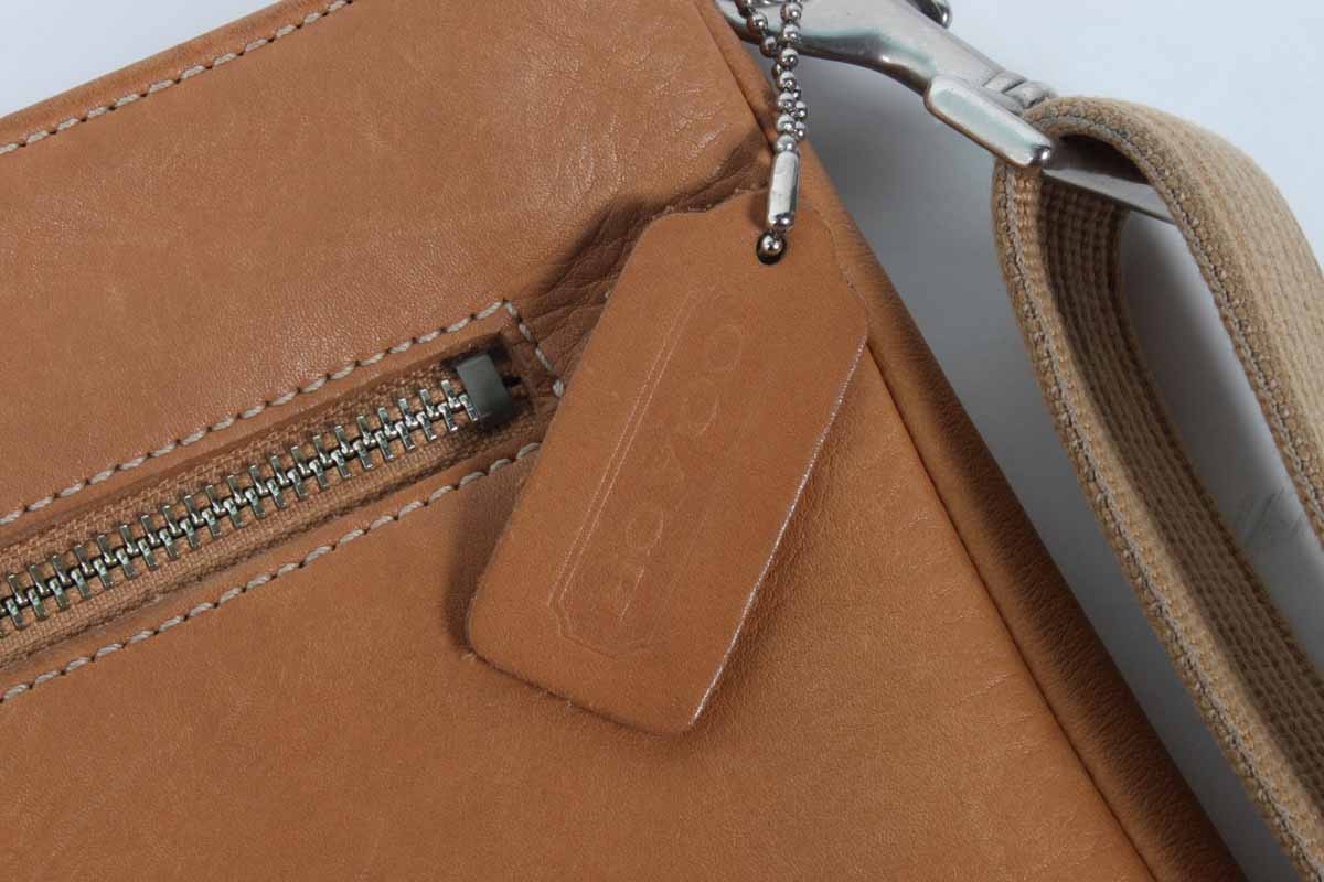 Tan Coach Bucket Bag