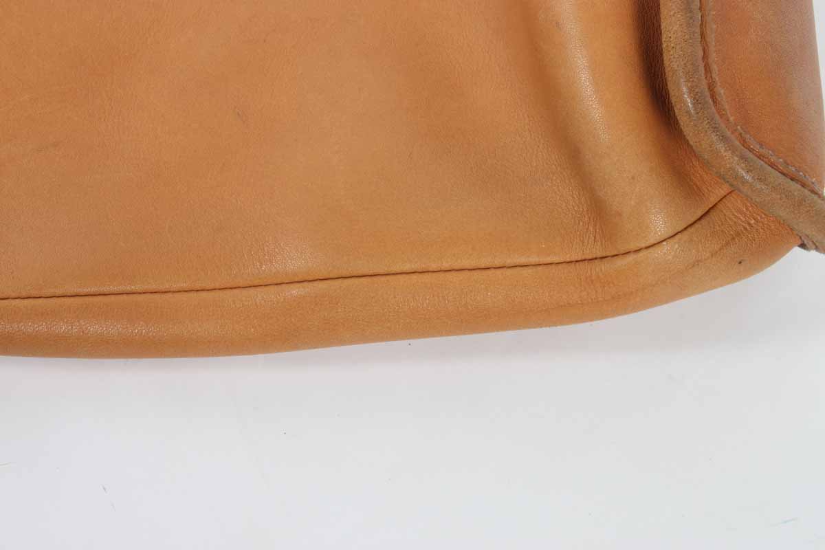 Tan Coach Bucket Bag