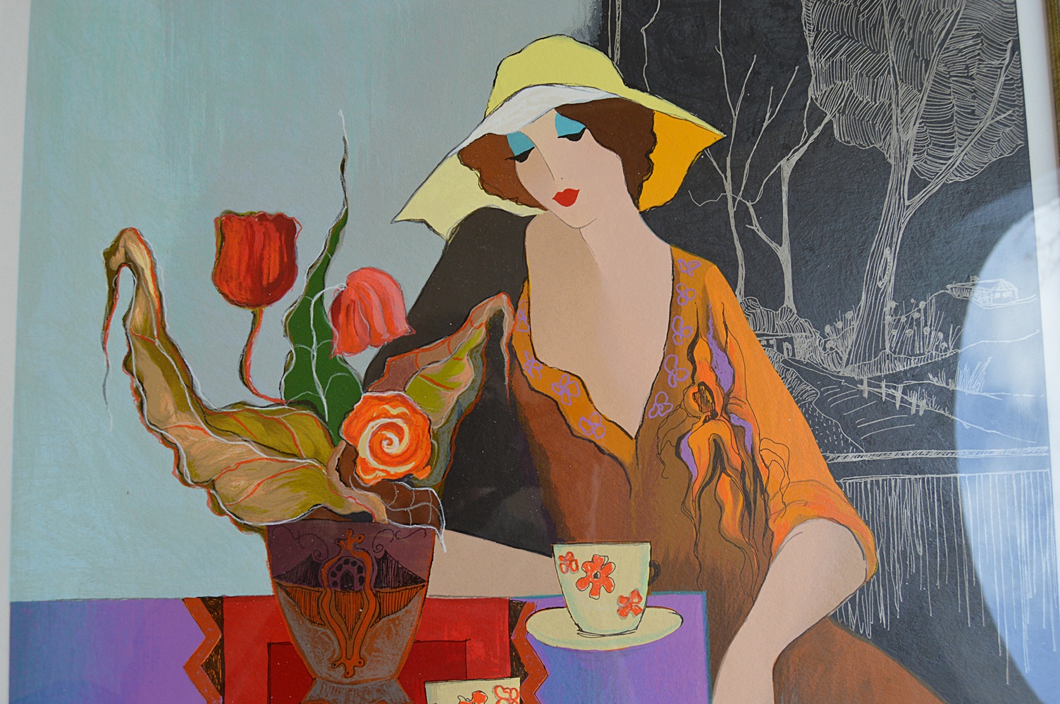 Numbered and Signed Seriagraph by Itzchak Tarkay