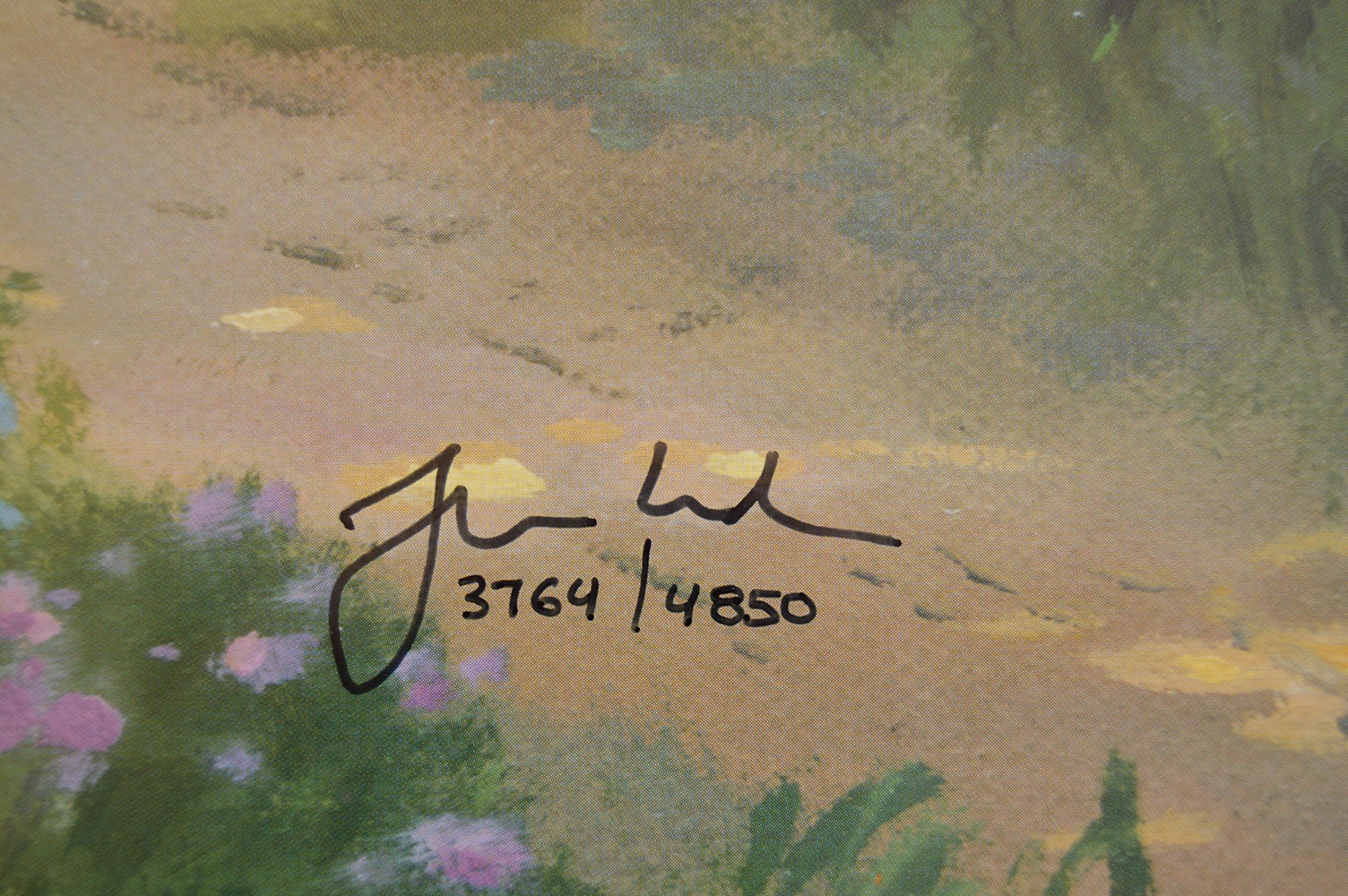 Limited Edition Signed Thomas Kinkade Offset Lithograph