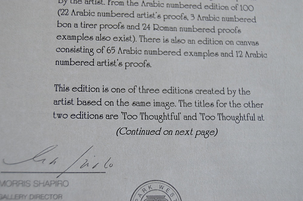 Limited Edition Signed Thomas Kinkade Offset Lithograph