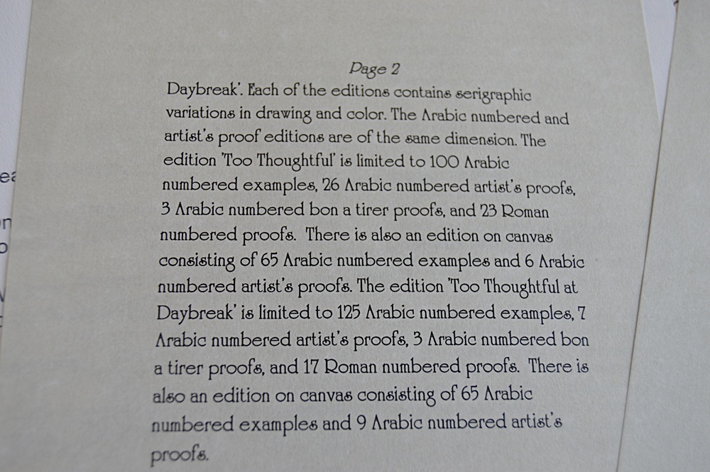 Limited Edition Signed Thomas Kinkade Offset Lithograph