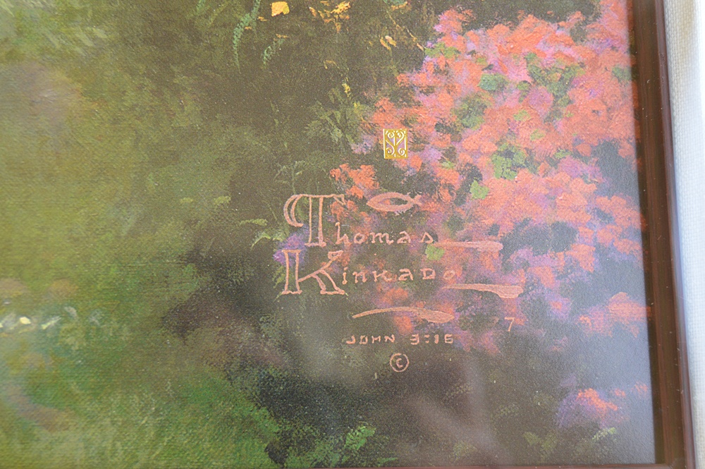 Numbered and Signed Thomas Kinkade Offset Lithograph