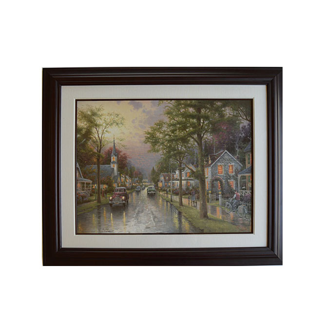 Numbered and Matrix-Signed Thomas Kinkade Offset Lithograph