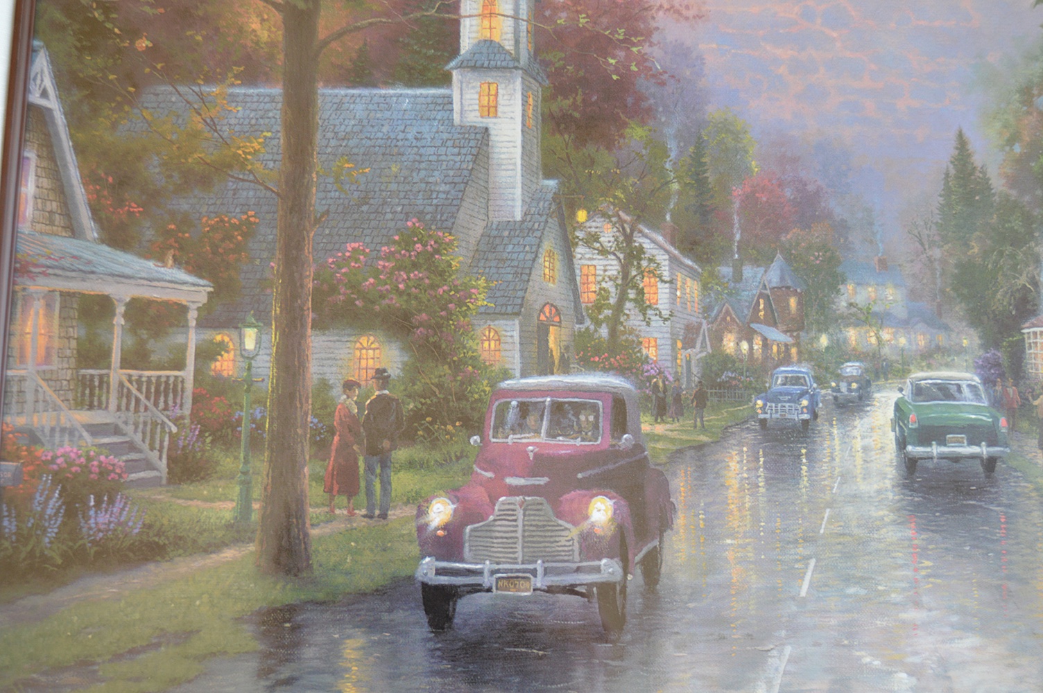 Numbered and Matrix-Signed Thomas Kinkade Offset Lithograph