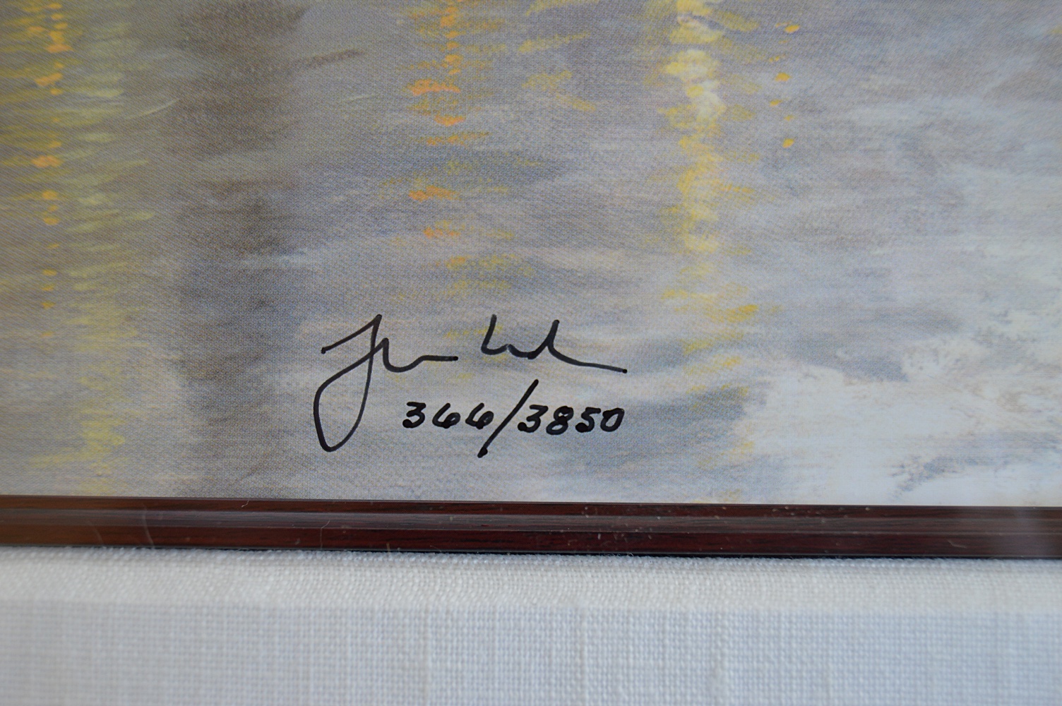 Numbered and Matrix-Signed Thomas Kinkade Offset Lithograph