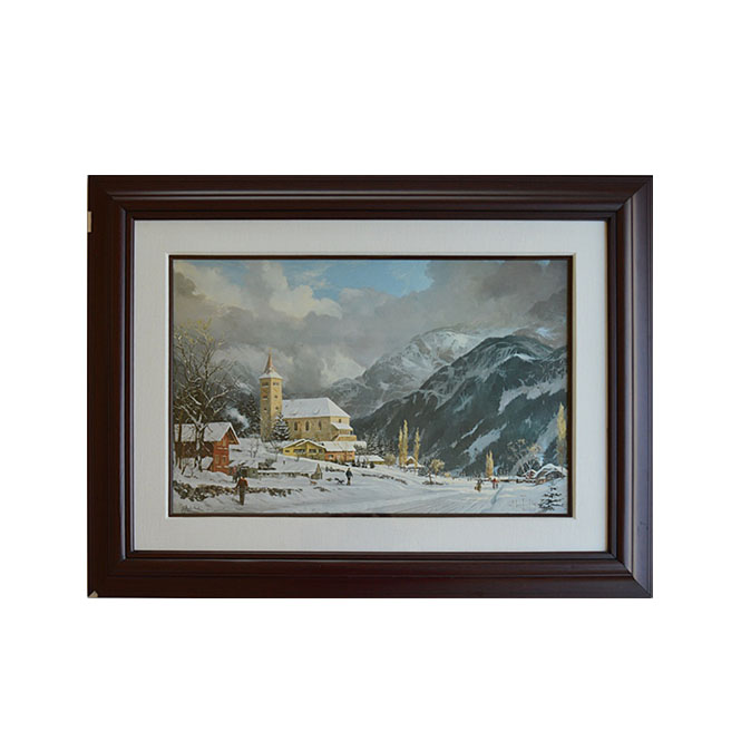 Numbered and Matrix-Signed Thomas Kinkade Offset Lithograph
