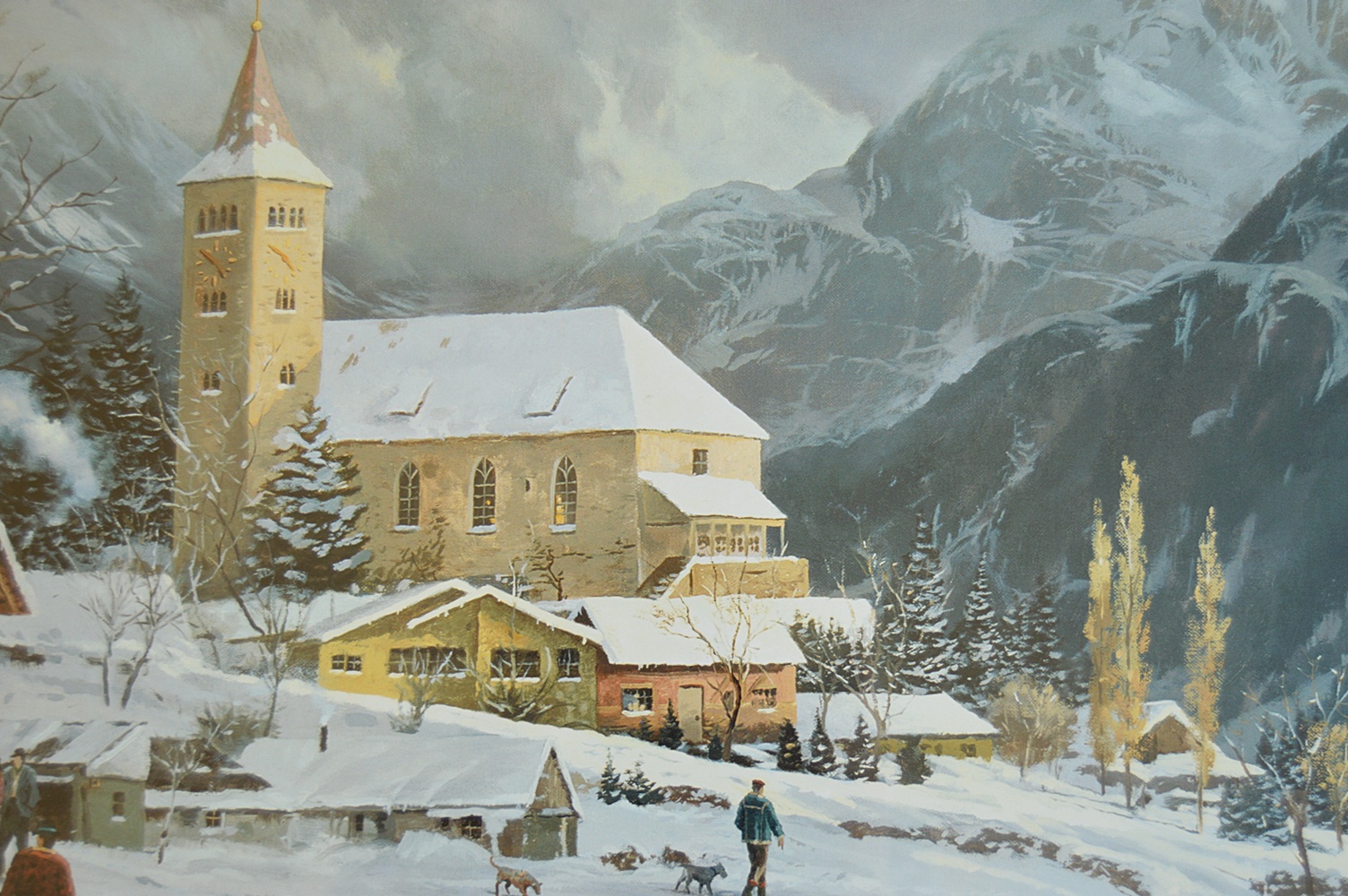 Numbered and Matrix-Signed Thomas Kinkade Offset Lithograph