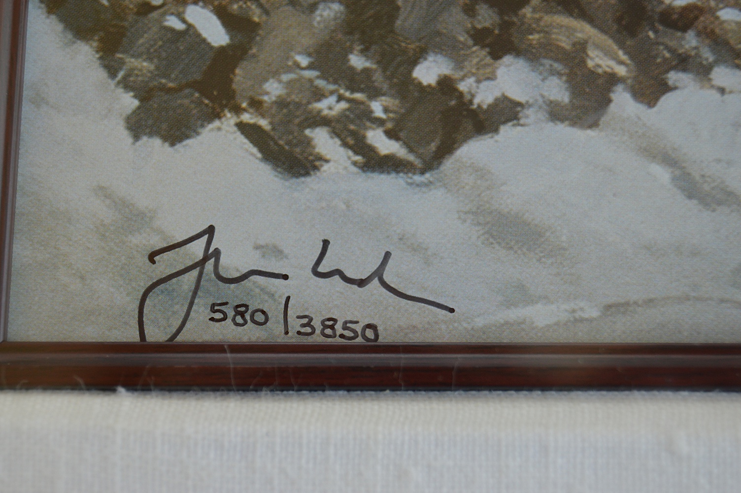 Numbered and Matrix-Signed Thomas Kinkade Offset Lithograph