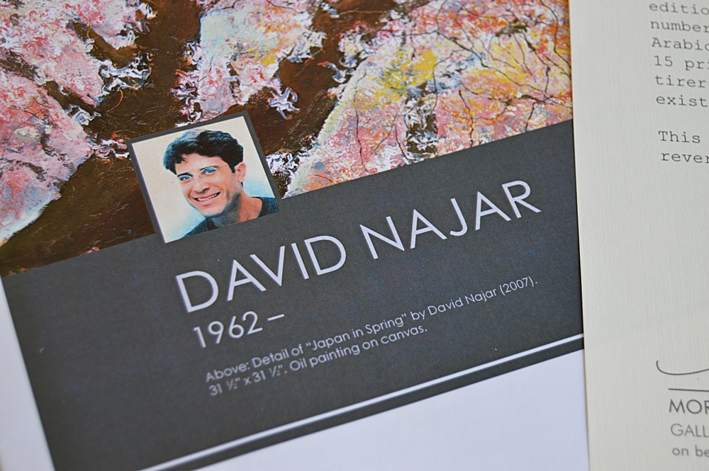 Numbered and Signed David Najar Giclee on Paper