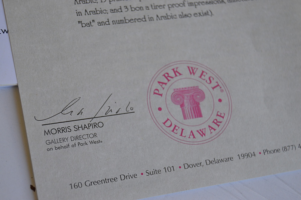 Numbered and Signed David Najar Giclee on Paper