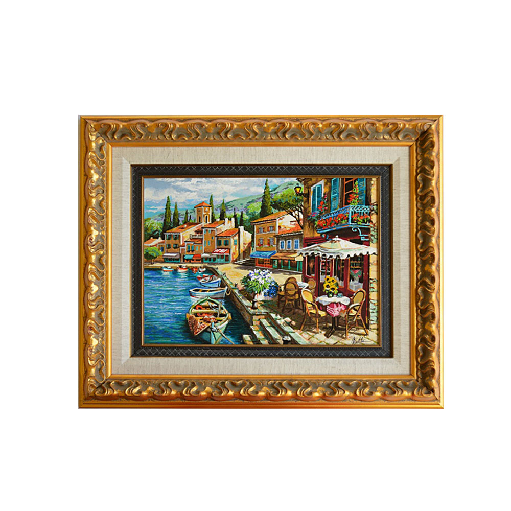 Signed Embellished Seriagraph on Board by Anatoly Metlan