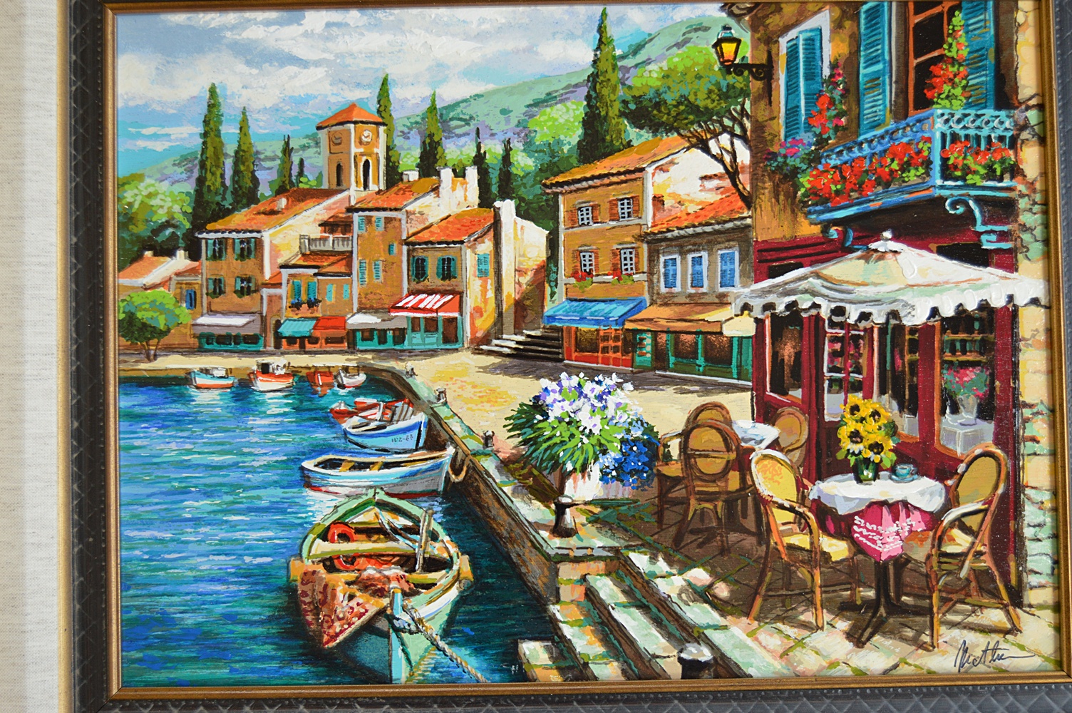 Signed Embellished Seriagraph on Board by Anatoly Metlan